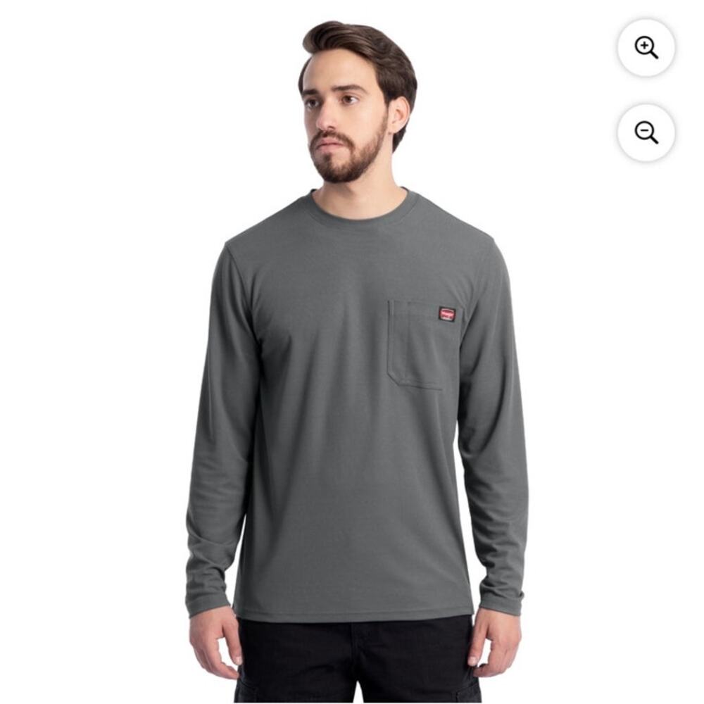 Wrangler Workwear Men's Long Sleeve Performance Work Pocket T-Shirt Size 3XL NWT